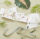 Bride to be sash