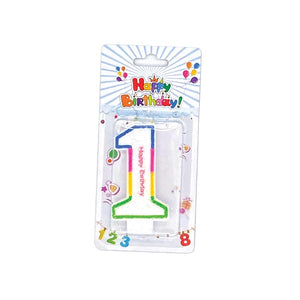 Number 1 candle