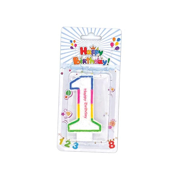 Number 1 candle