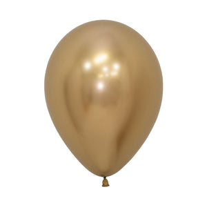 Reflex Gold 12 inch balloon pack (10)