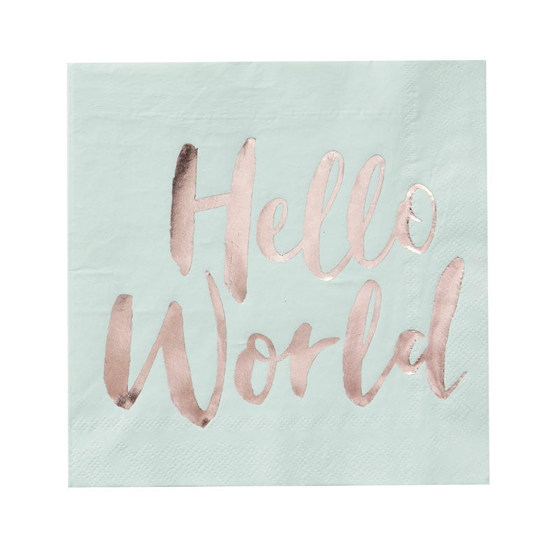 Hello World serviettes