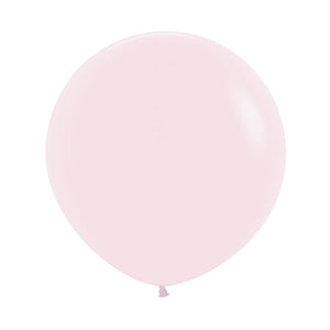 Pastel matte pink 24 inch balloon