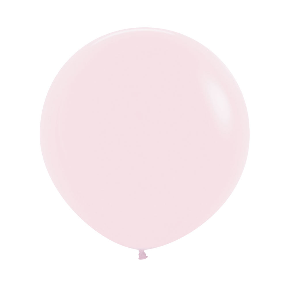 Pastel matte pink 24 inch balloon