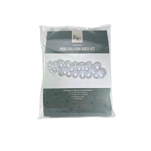 Mini Balloon Arch Kit - Pearl white