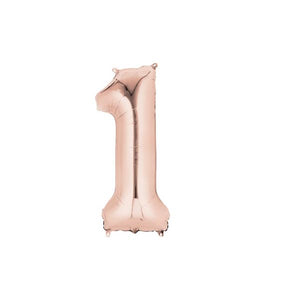 Number 1 balloon - Rose Gold