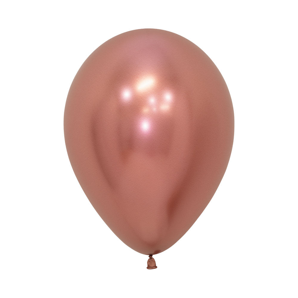 Reflex Rose Gold 12 inch balloon pack (10)
