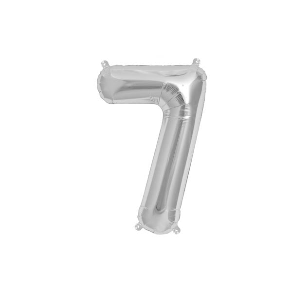 Number 7 balloon - Silver