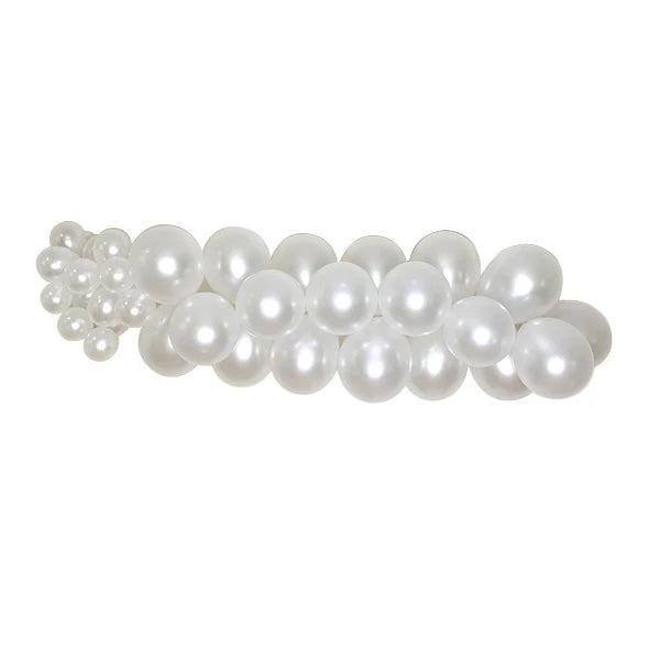 Mini Balloon Arch Kit - Pearl white