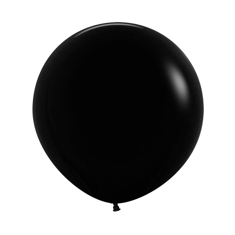 Solid Black 24 inch balloon