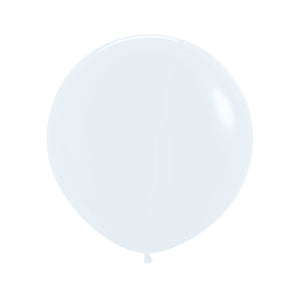 Solid White 24 inch balloon