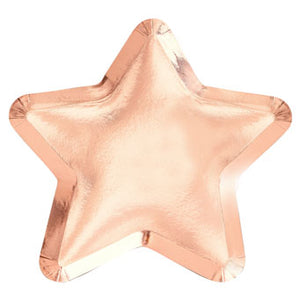 Rose Gold star plates