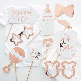 Baby shower photobooth props